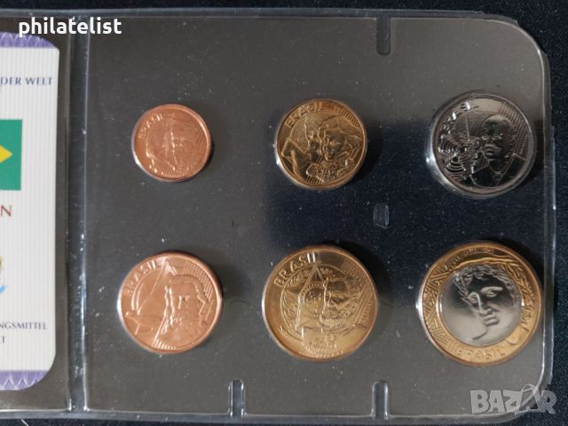 Бразилия - Комплектен сет - 6 монети 2004 - 2007 , снимка 2 - Нумизматика и бонистика - 45116350