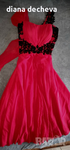 Бална червена рокля, снимка 3 - Рокли - 44994384