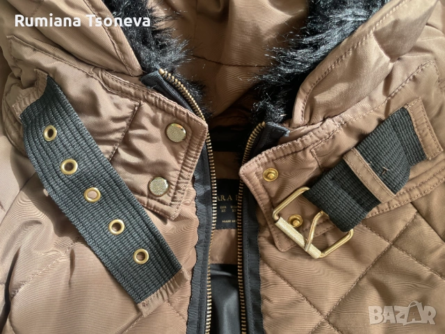 Дамско зимно яке ZARA - размер XS, снимка 6 - Якета - 53665742