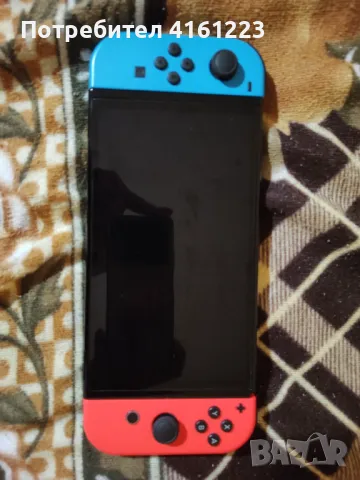 Хакнат Nintendo switch oled с гаранция, снимка 1 - Nintendo конзоли - 47839011