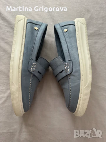 Сини еспадрили/мокасини естествена кожа , снимка 5 - Други - 51051406