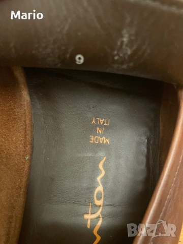 Santoni мъжки мокасини 43, снимка 10 - Мокасини - 53373704