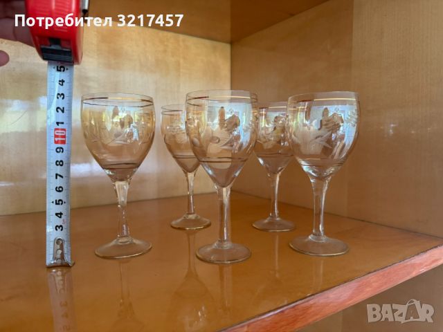 Кристални чаши за ракия, снимка 1 - Чаши - 45835377