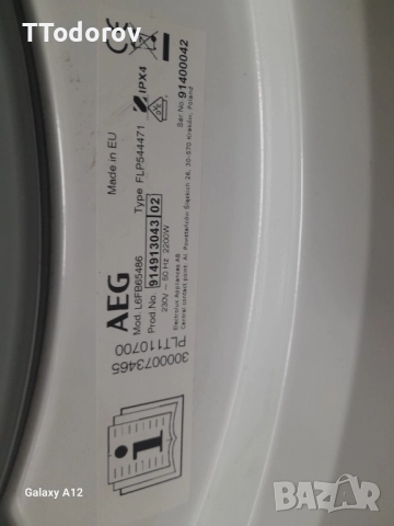 Пералня AEG, LF6B65486, Серия 6000 ProSense , снимка 4 - Перални - 52682268