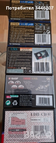 Лот от 5 бр. нови касети хром, снимка 3 - Аудио касети - 52898460