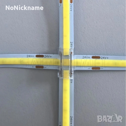 10бр. 2-пинов COB конектор за LED лента 8в1 за PCB LED лента с ширина 8мм L/T/X форма, снимка 3 - Лед осветление - 52610949