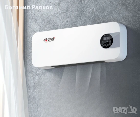 Модерна печка за стенен монтаж,за студено и топло,с двойно предназначение,LED дисплей, снимка 2 - Отоплителни печки - 50566679