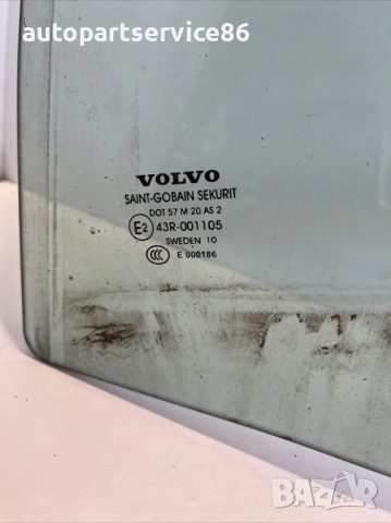 Задно ляво стъкло прозорец за врата за Volvo S60 2.0 TDI (2012) , снимка 2 - Части - 54054190