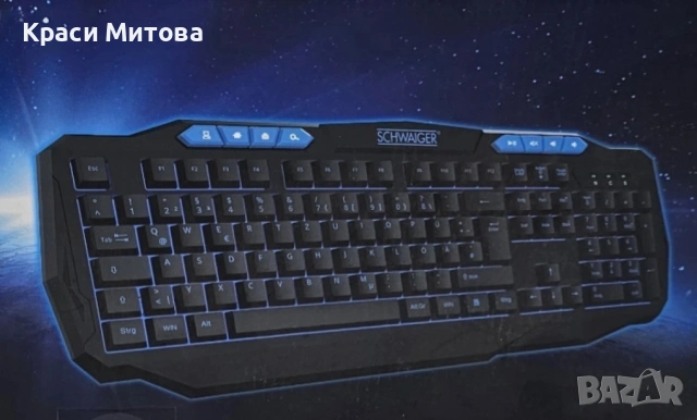 Гейминг клавиатура със синя подстветка GT200