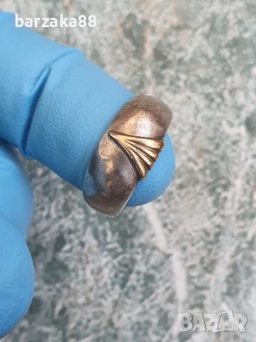 Сребърен пръстен Халка Fossil, снимка 6 - Пръстени - 45450251