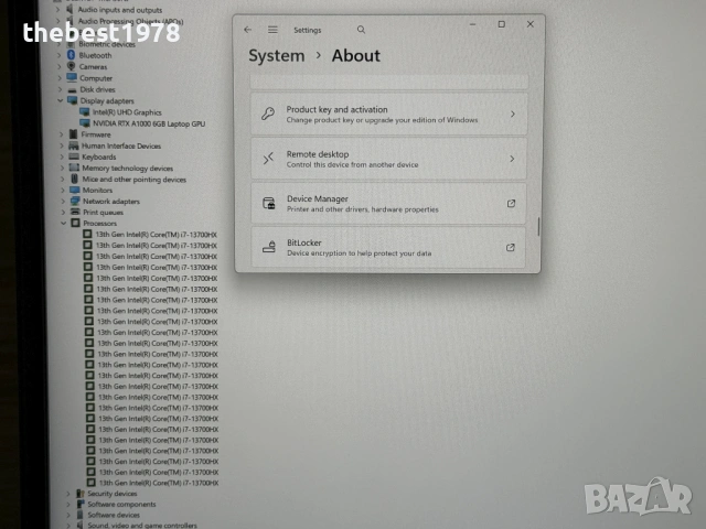 Lenovo P16 Gen2`i7-13700HX/RTX A1000/32GB DDR5/1TB SSD/165Hz WQXGA/Гаранция, снимка 8 - Лаптопи за работа - 53236615