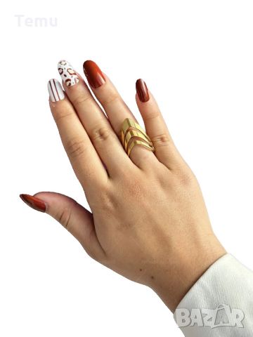 Красив дамски пръстен от неръждаема стомана с изящни извивки, снимка 2 - Пръстени - 45710012