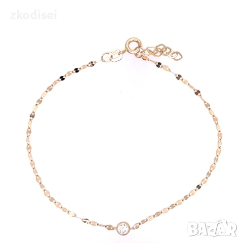 Златна дамска гривна 0,68гр. 18,5см. 14кр. проба:585 модел:36904-1