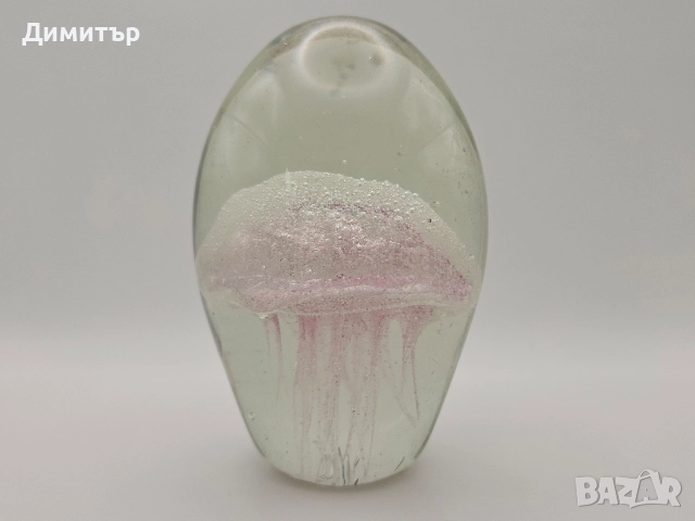 Красива стъклена статуетка медуза декор дом вкъщи украса, снимка 4 - Други - 51974656