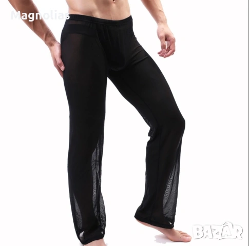 Секси мъжки ледено копринени Ултратънки дълги, снимка 18 - Бельо - 53846982