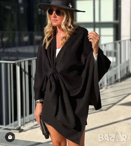  ⭐️  🍁 Елегантно дамско пончо   , снимка 4 - Якета - 51681710