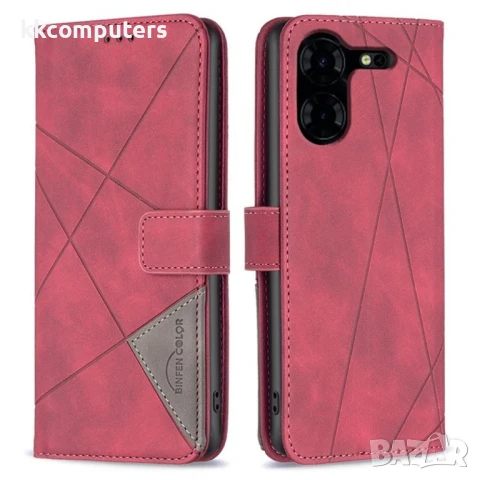 TECNO Pova 5 Pro 5G BINFEN COLOR Magnetic Wallet Калъф и Протектор, снимка 4 - Калъфи, кейсове - 50939139