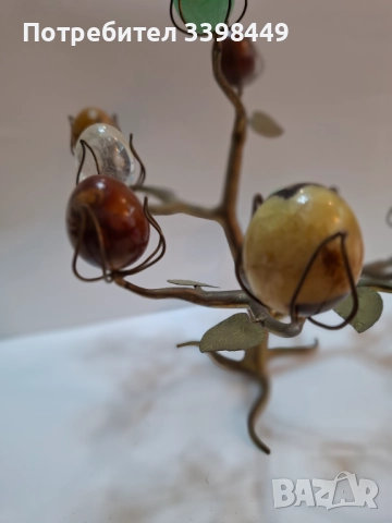 Декоративно дърво от нефрит или друг полускъпоценен, снимка 7 - Антикварни и старинни предмети - 52674077