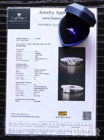 Нов Златен Пръстен с 1.33кт Естествени Диаманти, снимка 6 - Пръстени - 43039062