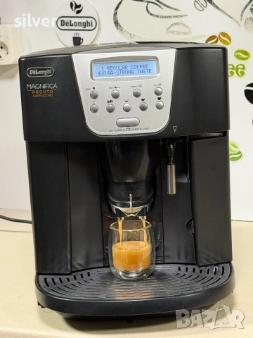 Кафемашина кафе автомат delonghi magnifica pronto с гаранция, снимка 3 - Кафемашини - 53456277