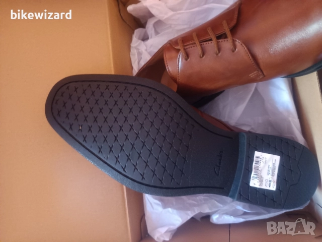 Clarks Gilman Plain мъжки обувки 41 номер НОВИ, снимка 2 - Официални обувки - 51793263