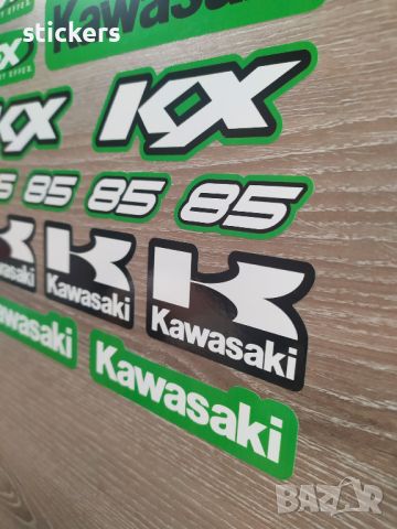 Стикери Кавазаки Kawasaki KX 85 - 20бр. /лист А4/, снимка 4 - Аксесоари и консумативи - 45301686