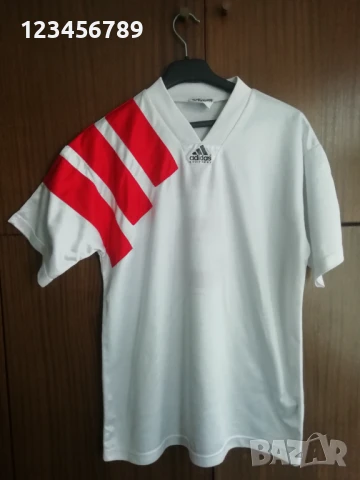 България 1992-1993 Петър Хубчев #5 Adidas мачова оригинална футболна тениска фланелка , снимка 2 - Тениски - 50887596