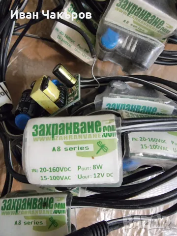 Захранване 12V/8W, снимка 1 - Захранвания и кутии - 49360839