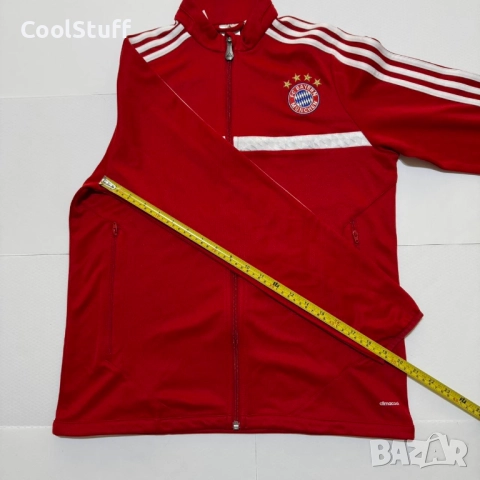 Adidas Bayern Munchen Mia San Mia Байерн Мюнхен Футболно Спортно Горнище Размер 13-14 Години, снимка 4 - Детски якета и елеци - 52423217