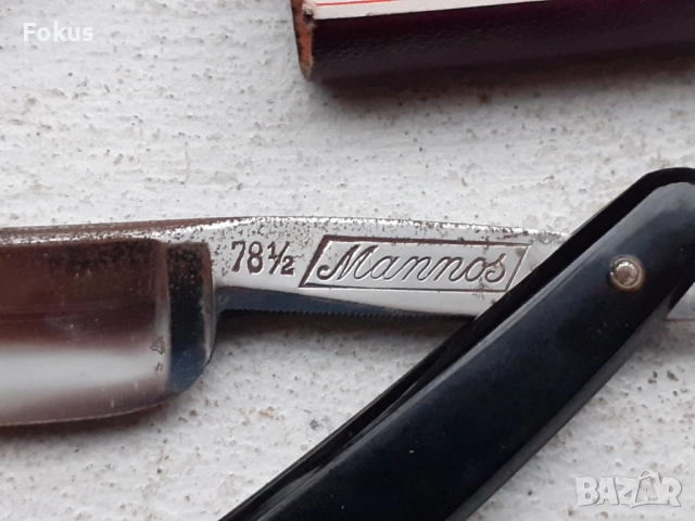 Топ - колекционерски бръснач Mannos Solingen, снимка 2 - Антикварни и старинни предмети - 53443754