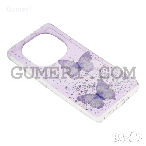 Xiaomi Redmi Note 14 Pro+ 5G Силиконов Гръб с Пеперуди, снимка 6 - Калъфи, кейсове - 52176513