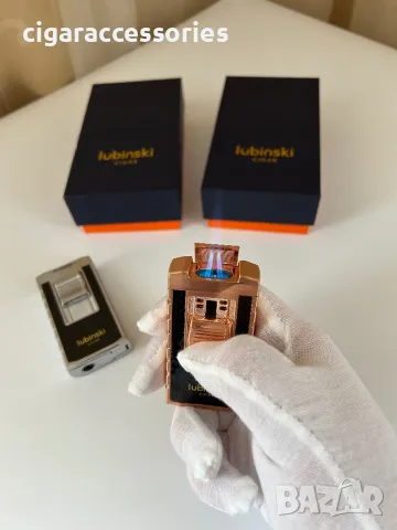 Запалка Lubinski с двоен пламък и вграден пънч, снимка 4 - Запалки - 49931359