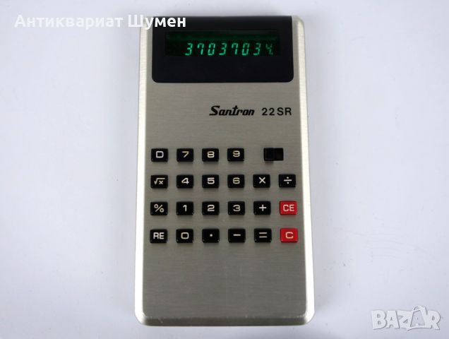 Ретро колекционерски калкулатор от '70-те "Santron 22SR", снимка 4 - Друга електроника - 45497592