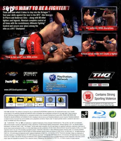 Най-добрата игра MMA UFC Undisputed за Playstation 3, UFC НОМЕР 1 за Плейстейшън PS3 с мултиплейър, снимка 10 - Игри за PlayStation - 45147297