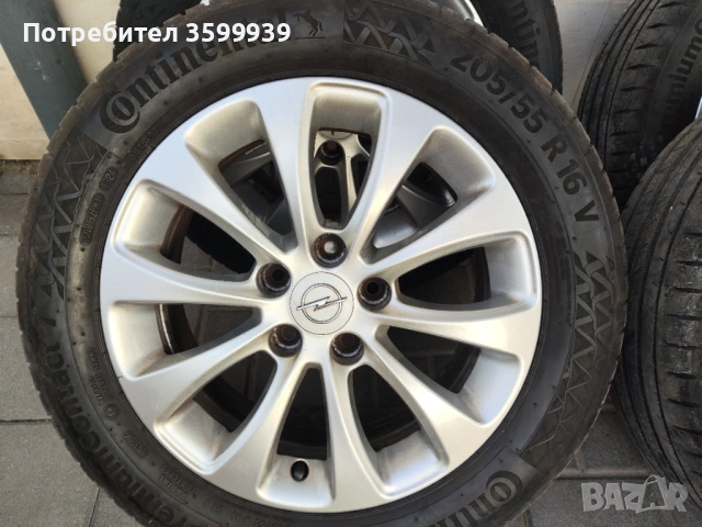 Оригинални алуминиеви джанти с гуми 5/110 R16 Opel, Alfa Romeo, Fiat,Saab , снимка 3 - Гуми и джанти - 53743463