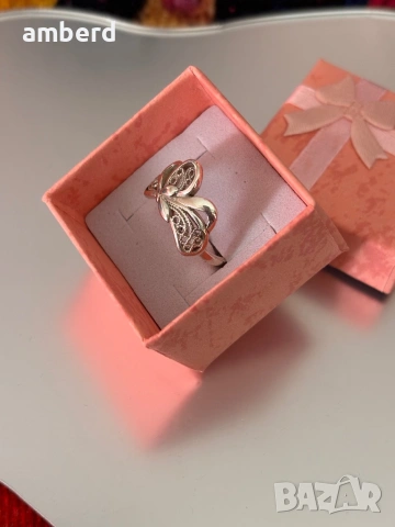 Уникален сребърен пръстен -модел R063, снимка 3 - Пръстени - 54287902