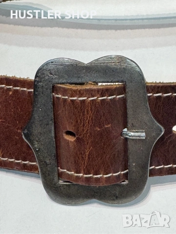 Дамски VINTAGE колан от естествена кожа.103см, снимка 6 - Колани - 53136435