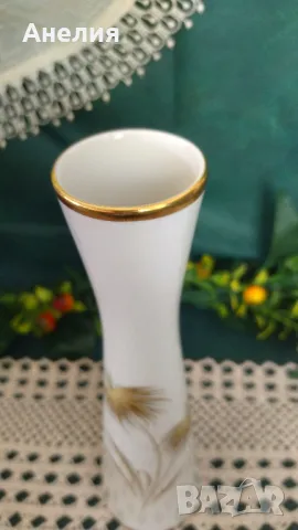 Ваза със златни палми, снимка 2 - Вази - 50374065