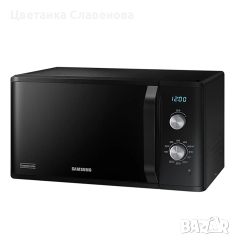 Микровълнова фурна Samsung MG23K3614AK, 23 л, 1250 W, LED дисплей, 6 степени на мощност, снимка 5 - Микровълнови - 52632471