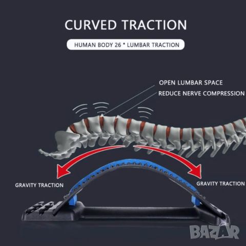 Уред за облекчаване на болки в гърба, кръста и акупунктура Magic back support, снимка 4 - Ортези и протези - 46090291