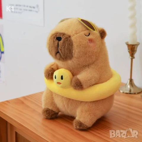 Плюшена играчка Капибара 25см/35см/45см с пояс Пате, снимка 2 - Плюшени играчки - 50893857