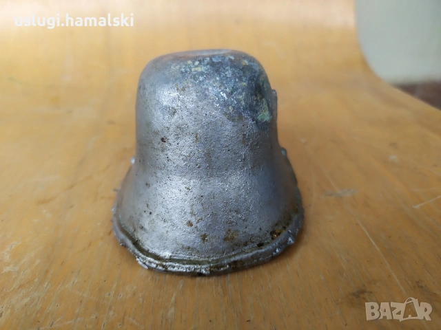 Ретро фигура/отливка/ немска каска, снимка 4 - Антикварни и старинни предмети - 53934148