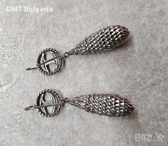 Висящи дамски обеци с кристал Just Cavalli, снимка 5 - Обеци - 53657315