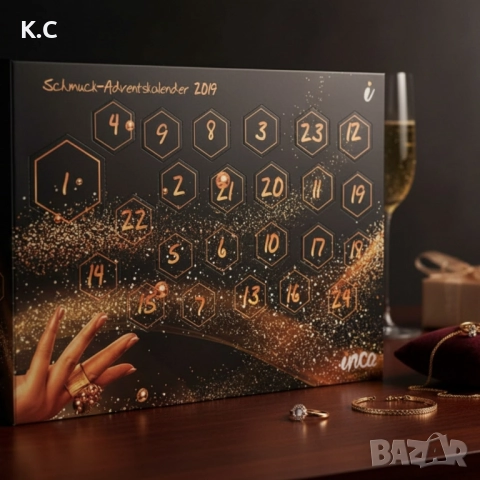 Луксозен бижутерен адвент календар., снимка 4 - Други - 52158261