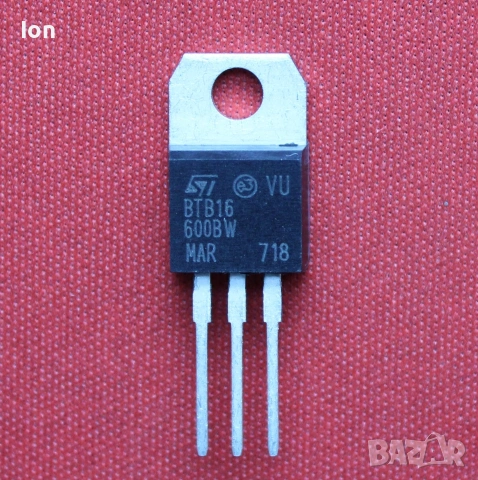BTB16-600BW триак 600V, 16A, Igt 50mA, BTB12-600CW 600V, 12A, Igt - 25mA, снимка 2 - Друга електроника - 48540288