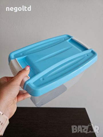 Пластмасова прозрачна кутия с капак 5 и 9 литра ❤ Кутия за лего/Кутия за играчки/Кутия за пъзели, снимка 7 - Други - 46387254