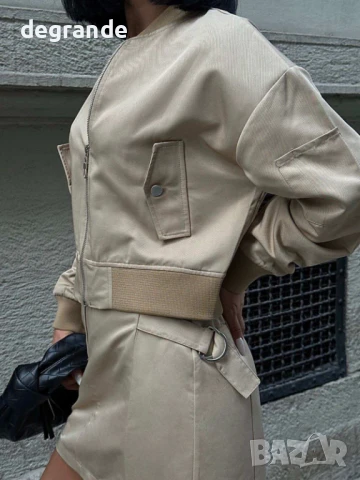 Дамски бежов комплект, снимка 8 - Комплекти - 51303354