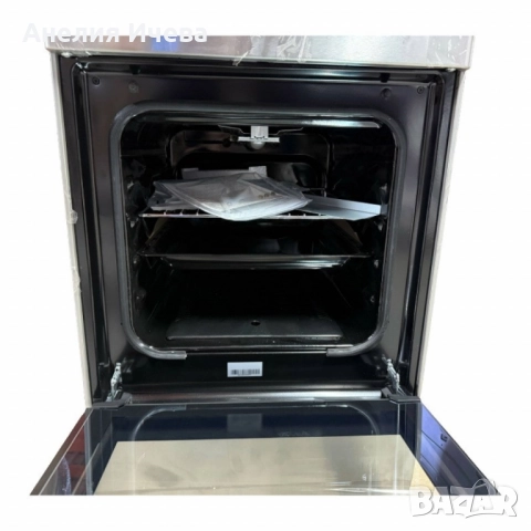 Газова печка Taurus CIG3FIXMG – 3 горелки, газова фурна 43L, инокс корпус, с дефект, снимка 3 - Печки, фурни - 52007754