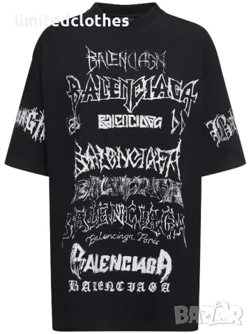 BALENCIAGA DIY Metal Logo Print Oversized Мъжка / Дамска Тениска size L (XL), снимка 3 - Тениски - 47252025