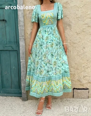 Дамска ежедневна рокля с А-силует, 5цвята , снимка 10 - Рокли - 50568533